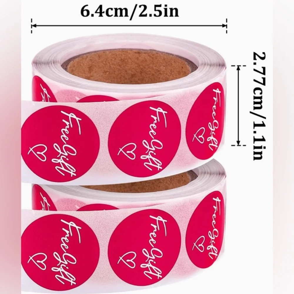 Free Gift Stickers 1 Roll of 500pcs